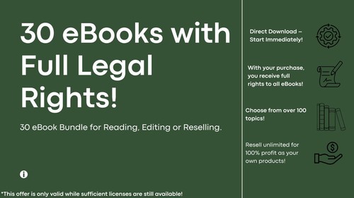 Ebooks with full legal - 30,