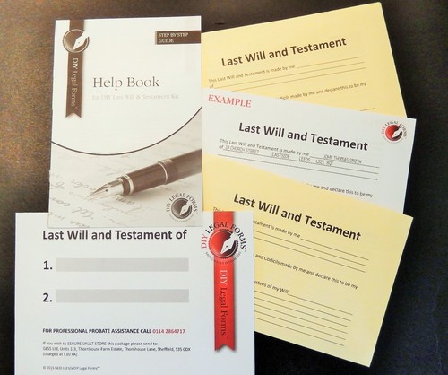 Legal forms diy will - kit,